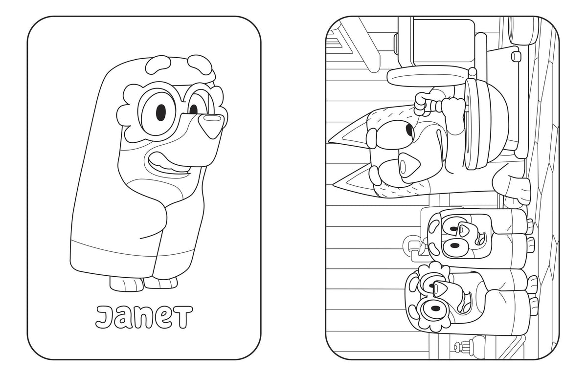 Bluey: Here Come the Grannies: A Coloring Book