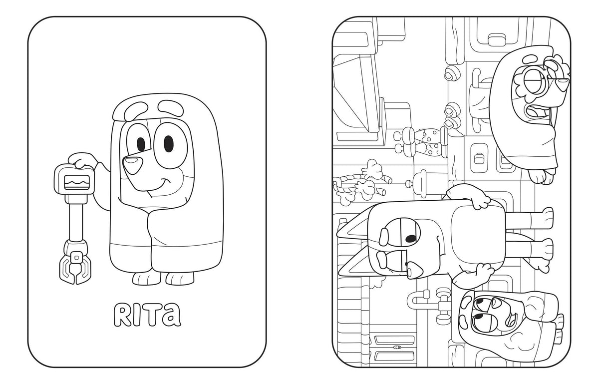 Bluey: Here Come the Grannies: A Coloring Book