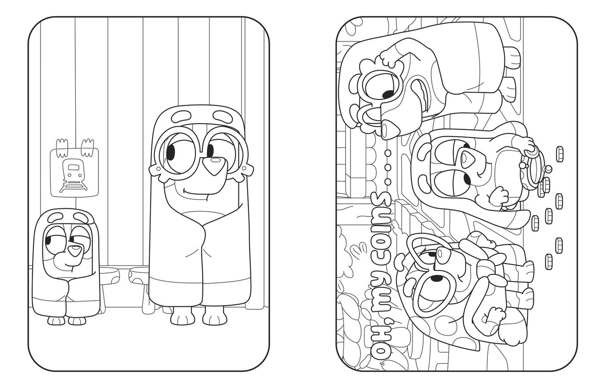 Bluey: Here Come the Grannies: A Coloring Book