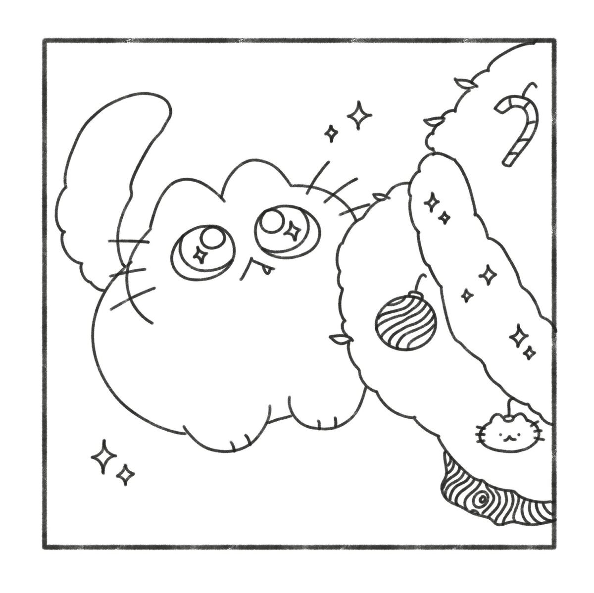 Cozy Cheer: Cute and Relaxing Coloring Book [A Christmas Coloring Book]
