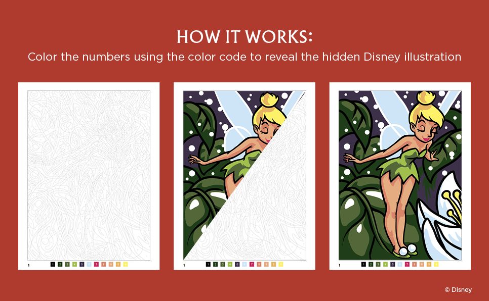 Disney Mystery Coloring: The Classics: A Color by Number Book