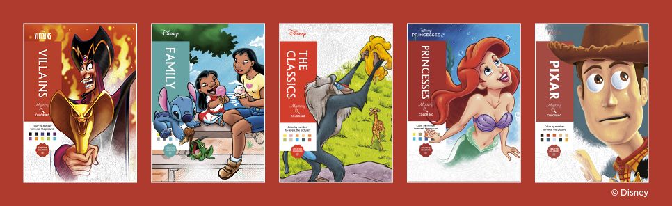Disney Mystery Coloring: The Classics: A Color by Number Book