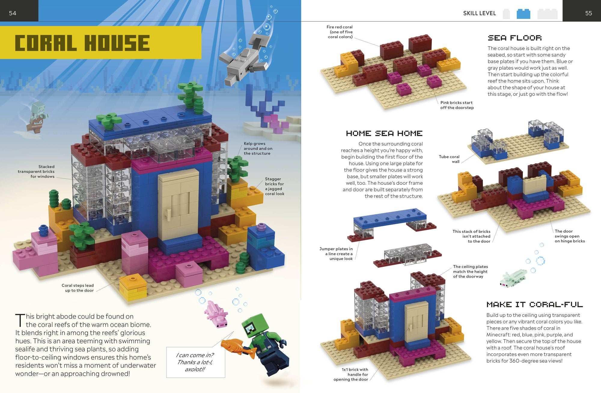 How to Build LEGO Minecraft Houses