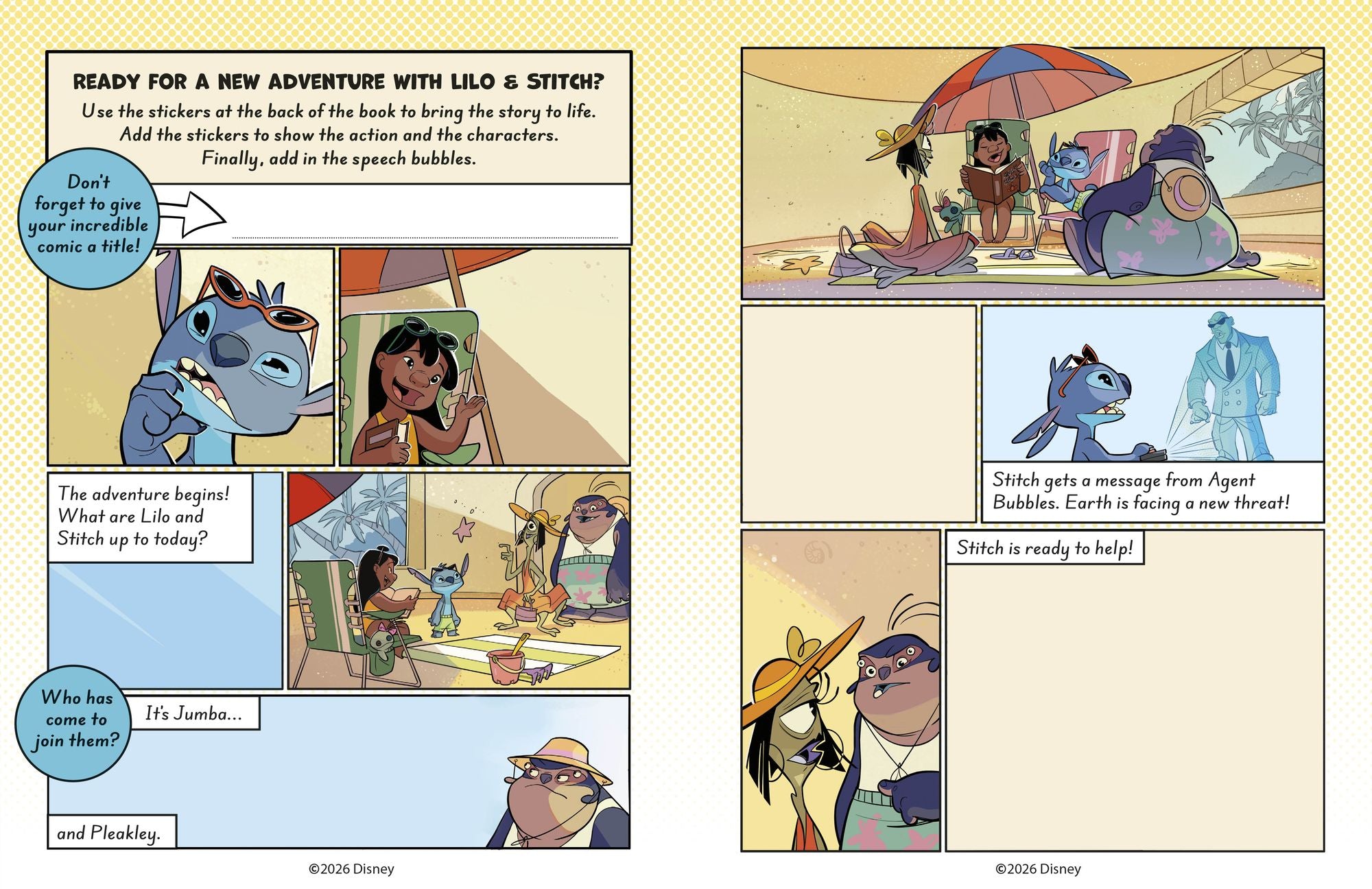 Disney Stitch Story Sticker Book