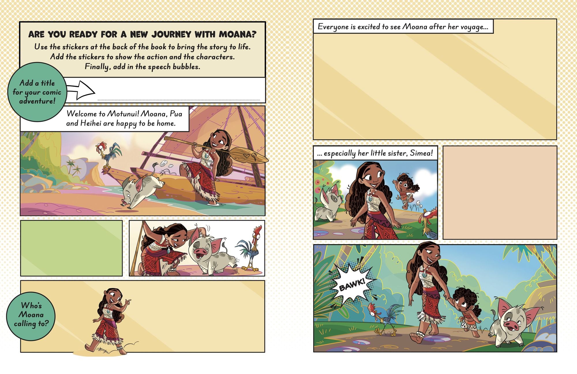 Disney Moana Story Sticker Book