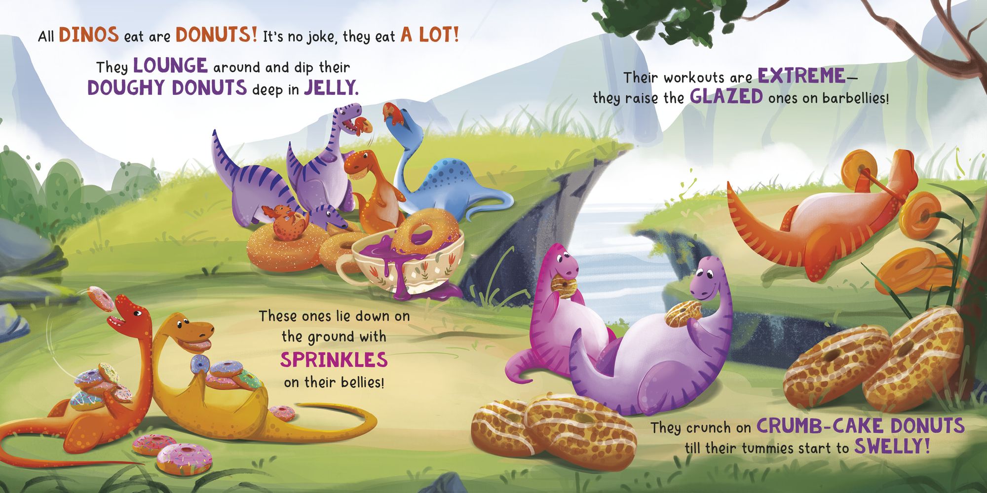 Dinos Love Donuts