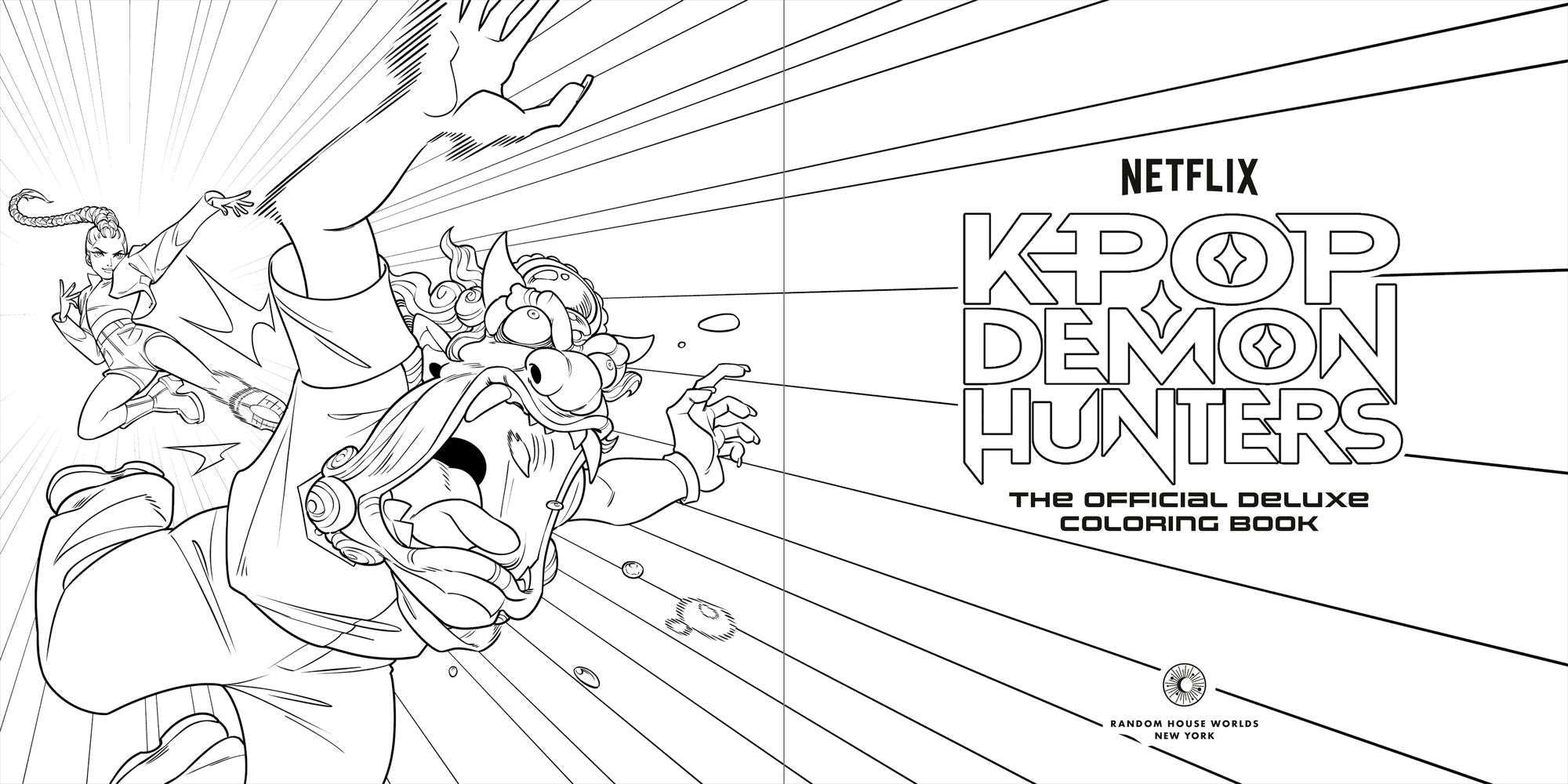 KPop Demon Hunters: The Official Deluxe Coloring Book