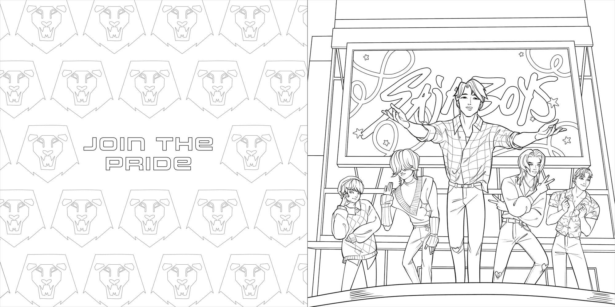 KPop Demon Hunters: The Official Deluxe Coloring Book