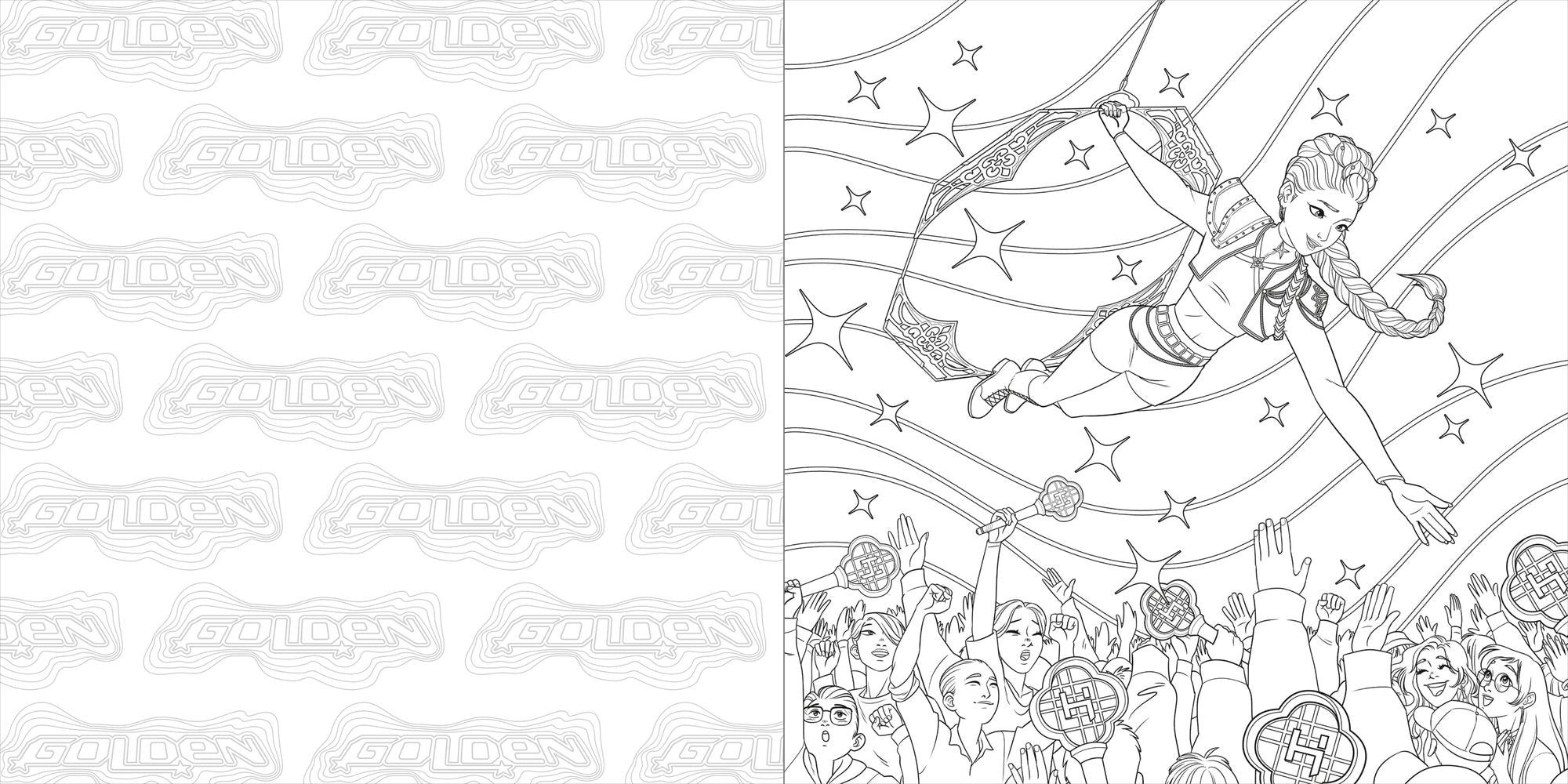 KPop Demon Hunters: The Official Deluxe Coloring Book