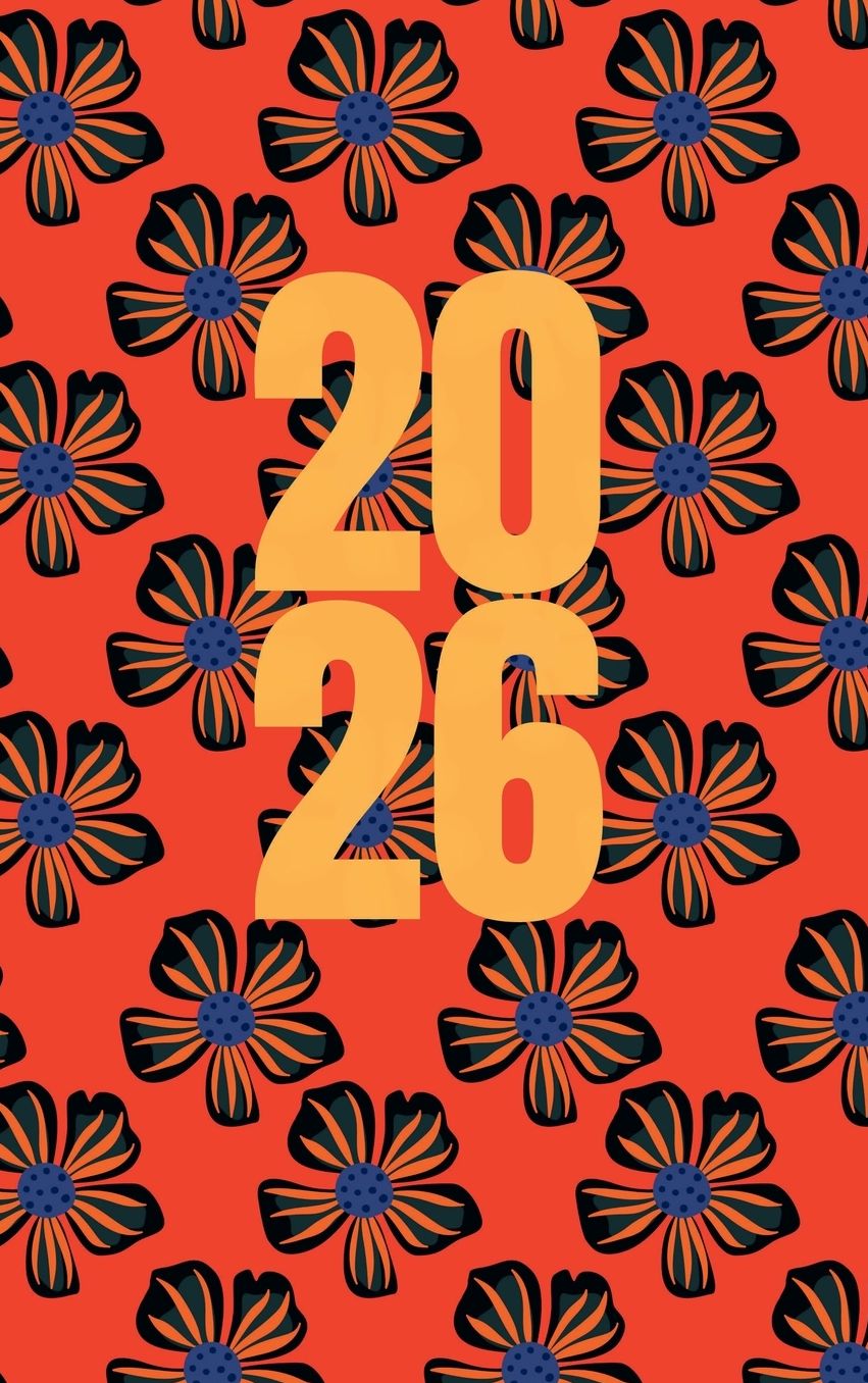 2026 Red Floral Planner with Motivational Quotes: Monthly & Weekly Organizer with Expense Tracker & Reflection Pages Hardcover 6x9 January - December 2026