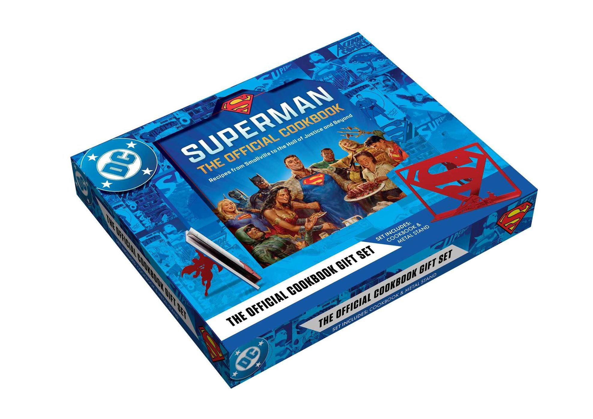 DC: Superman: The Official Cookbook and Stand Gift Set: Recipes from Smallville to the Hall of Justice and Beyond