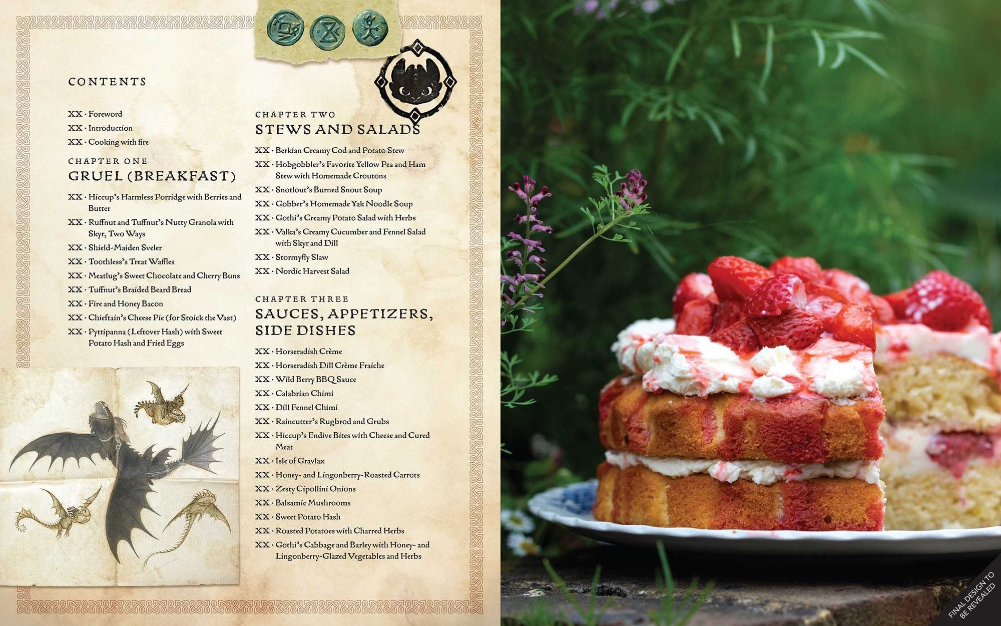 DreamWorks Dragons: Recipes from the Isle of Berk [Official Cookbook]: A Book of Feasts, Drinks, Desserts . . . and Dragons