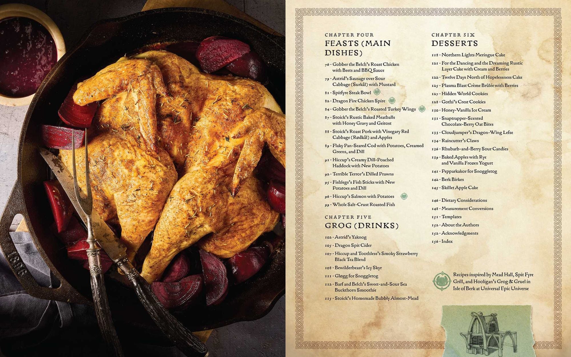 DreamWorks Dragons: Recipes from the Isle of Berk [Official Cookbook]: A Book of Feasts, Drinks, Desserts . . . and Dragons