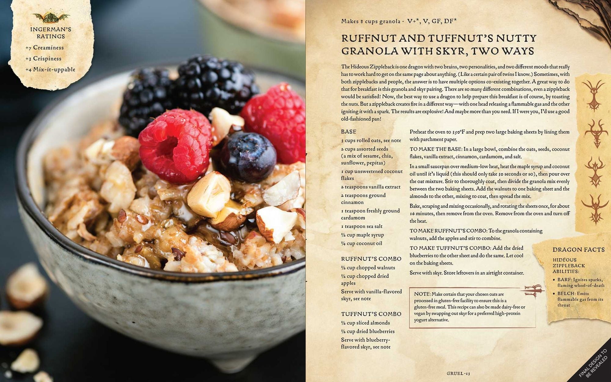 DreamWorks Dragons: Recipes from the Isle of Berk [Official Cookbook]: A Book of Feasts, Drinks, Desserts . . . and Dragons