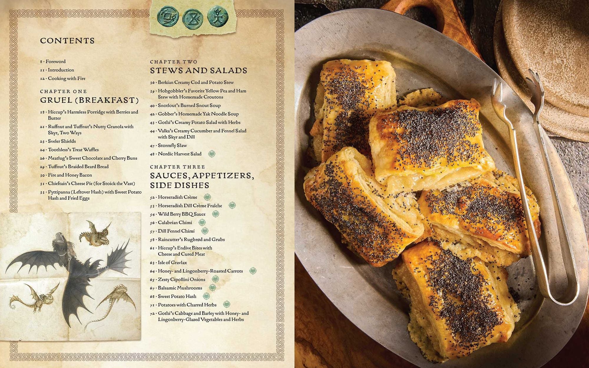DreamWorks Dragons: Recipes from the Isle of Berk [Official Cookbook]: A Book of Feasts, Drinks, Desserts . . . and Dragons