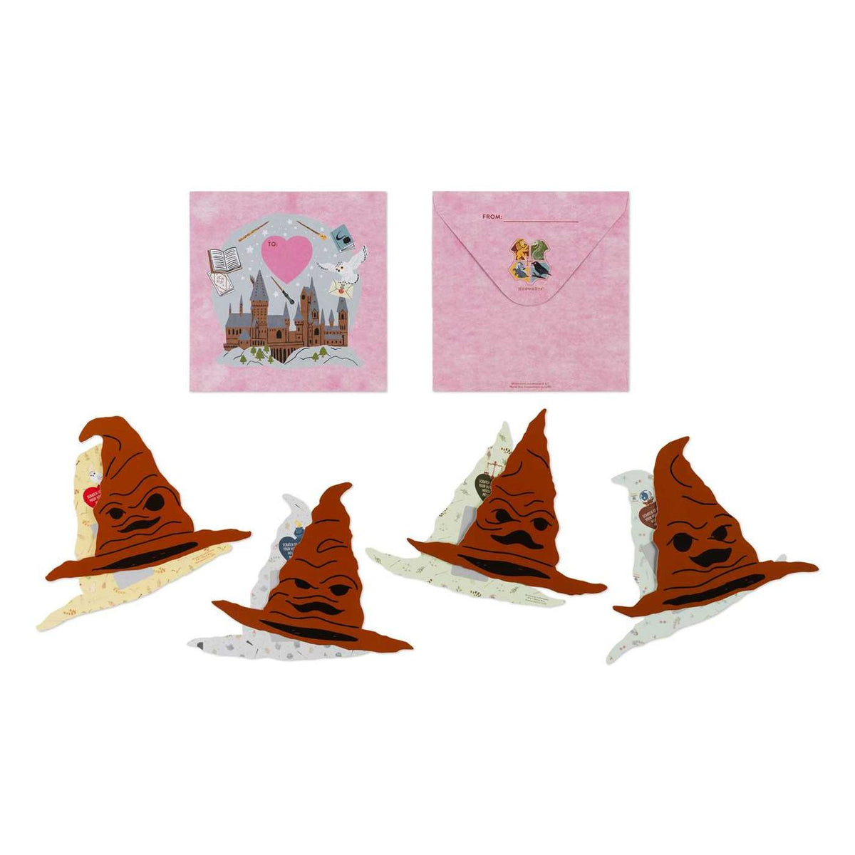 Harry Potter: Sorting Hat Scratch-Off Valentines: School Valentines