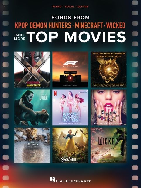 Songs from Kpop Demon Hunters, Minecraft, Wicked and More Top Movies - Piano/Vocal/Guitar Songbook