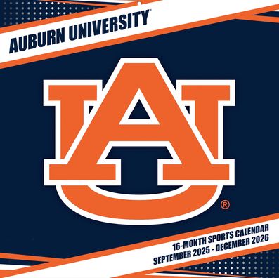 2026 12x12 Team Wall Calendar Auburn Tigers