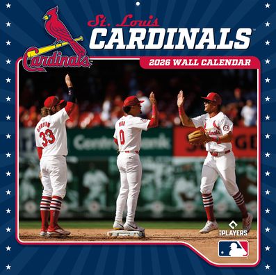 2026 12x12 Team Wall Calendar St Louis Cardinals