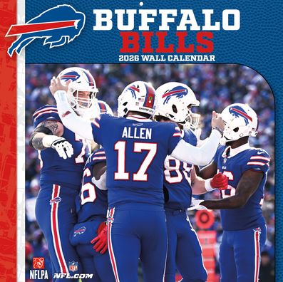 2026 12x12 Team Wall Calendar Buffalo Bills