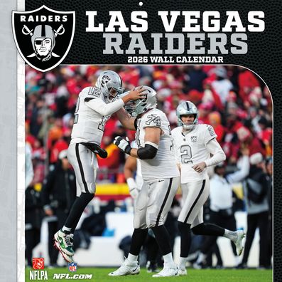 2026 12x12 Team Wall Calendar Las Vegas Raiders