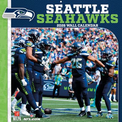 2026 12x12 Team Wall Calendar Seattle Seahawks
