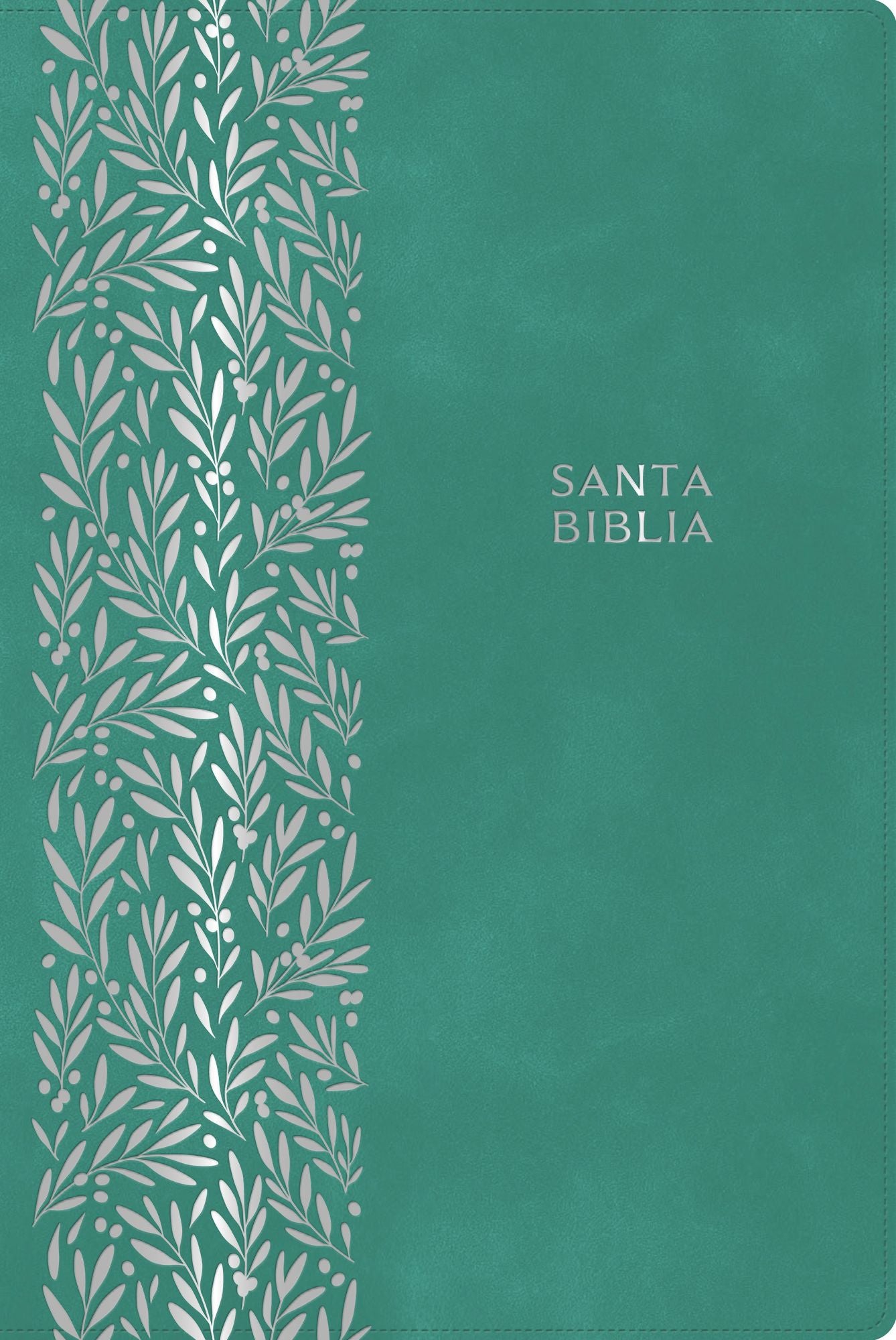 RVR 1960 Biblia letra gigante, verde esmeralda, símil piel