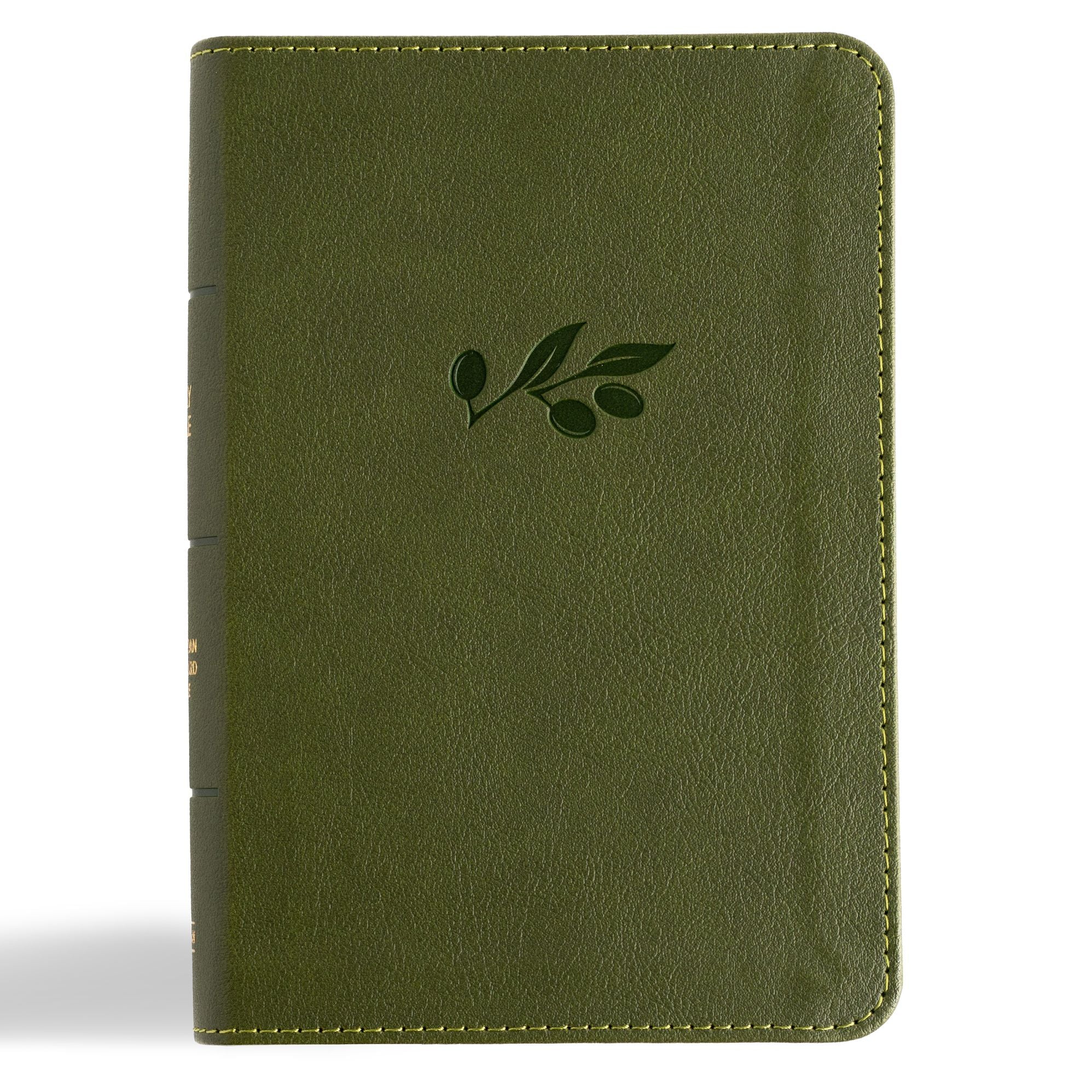 CSB Large Print Compact Reference Bible, Digital Study Edition, Olive LeatherTouch
