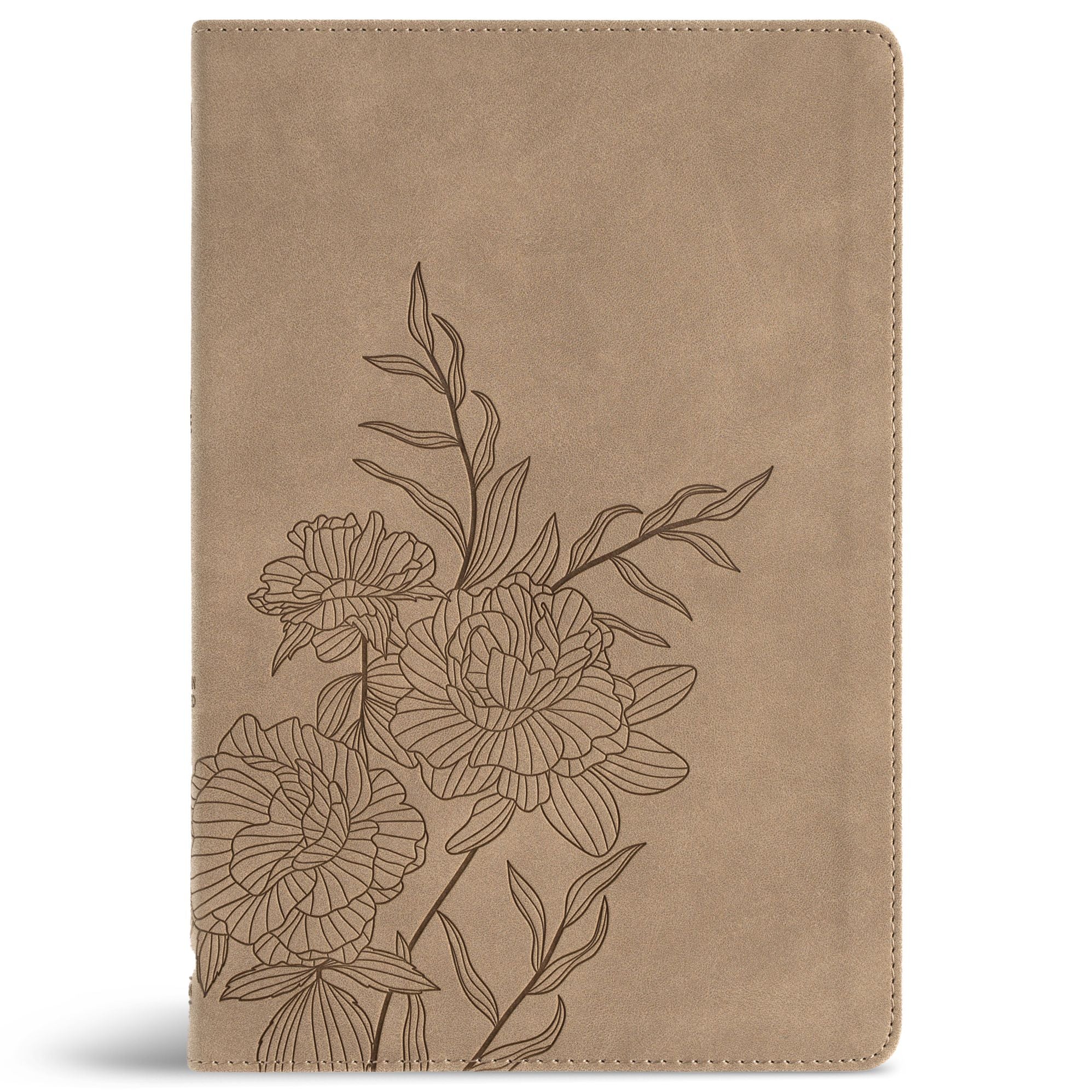 CSB Large Print Thinline Bible, Digital Study Edition, Earth SuedeSoft LeatherTouch