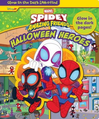 Disney Junior Marvel Spidey and His Amazing Friends: Halloween Heroes Glow in the Dark Look and Find