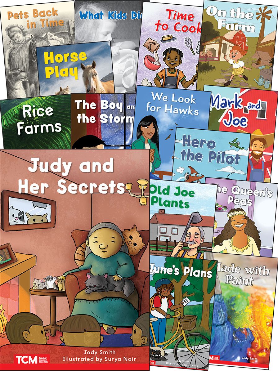 Decodable Books Grade 1 Set 2: 15-Book Set