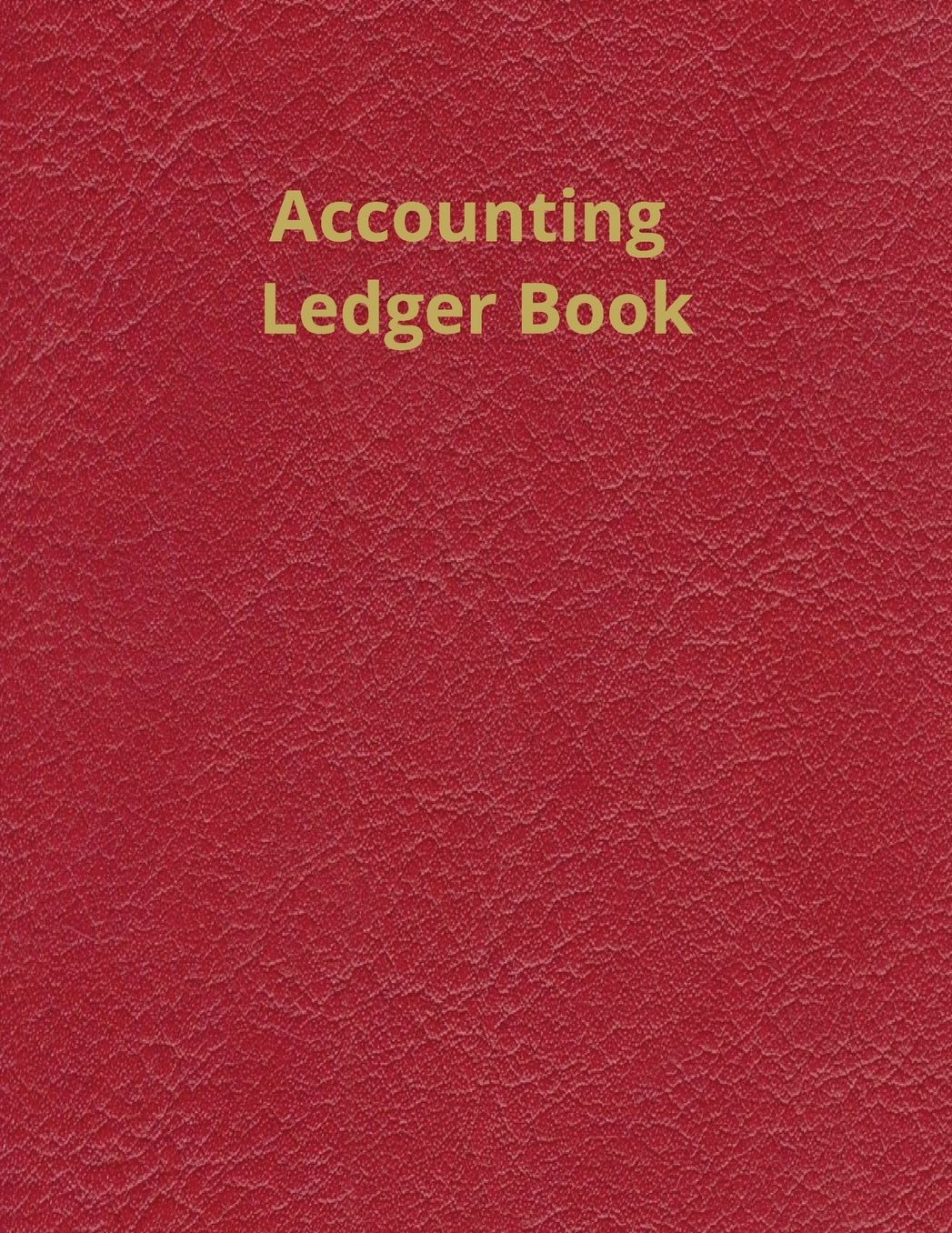 Accounting Ledger - Dark Red