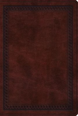 ESV Large Print Value Compact Bible (TruTone, Mahogany, Border Design)