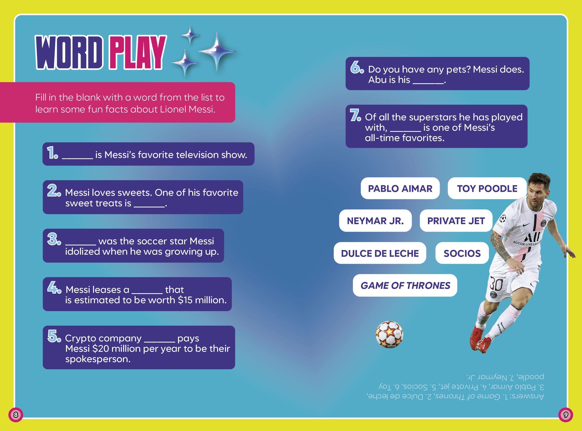 Featuring Lionel Messi: Facts, Quizzes, Activities, and More!