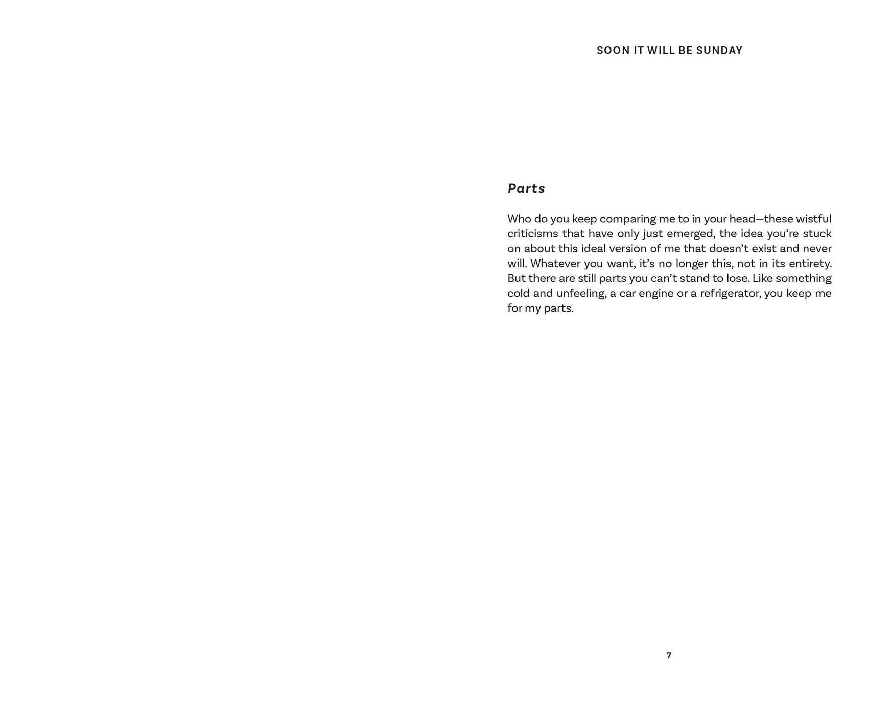 Soon It Will Be Sunday