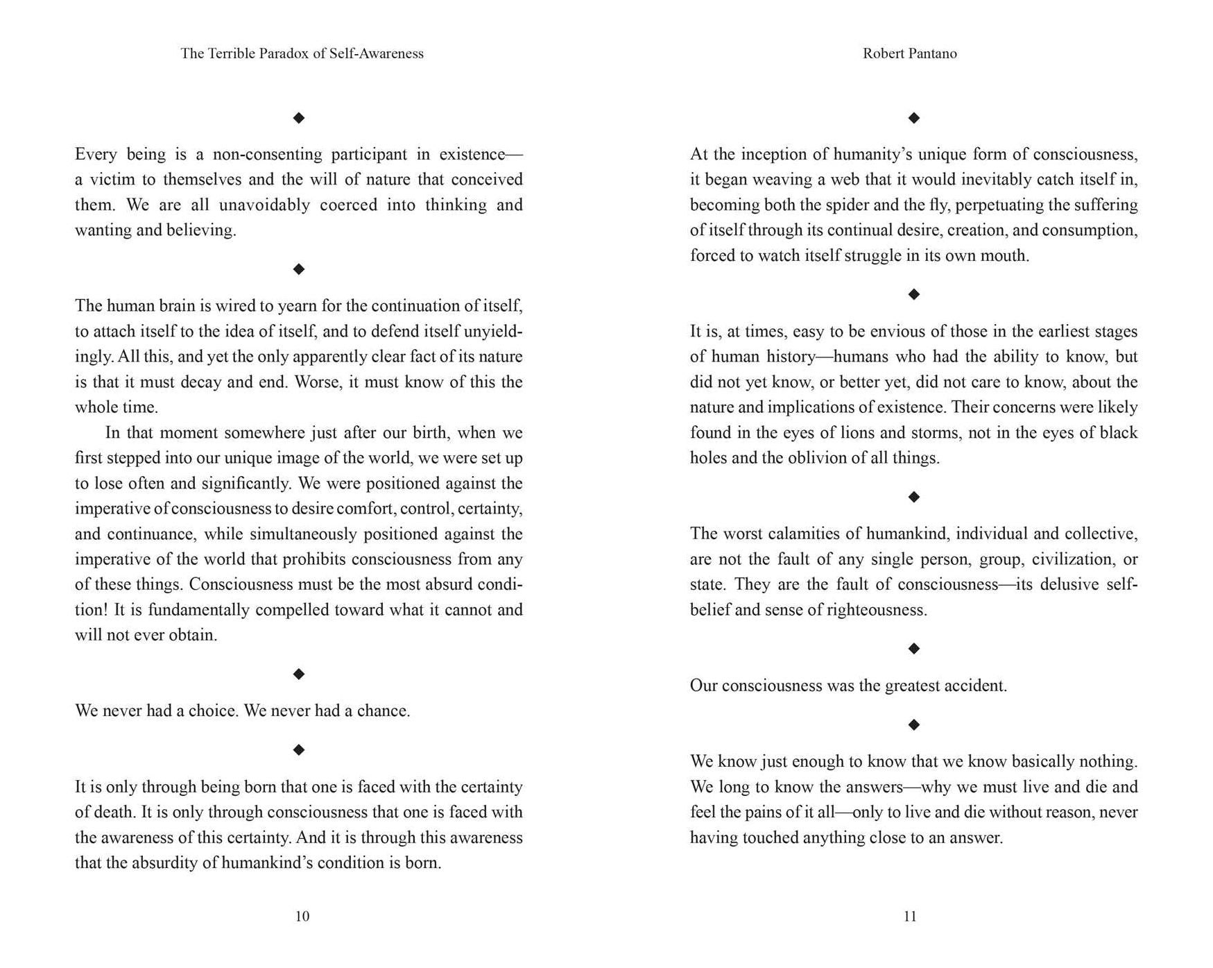 The Terrible Paradox of Self-Awareness: How Awareness Is the Beginning and End of Suffering