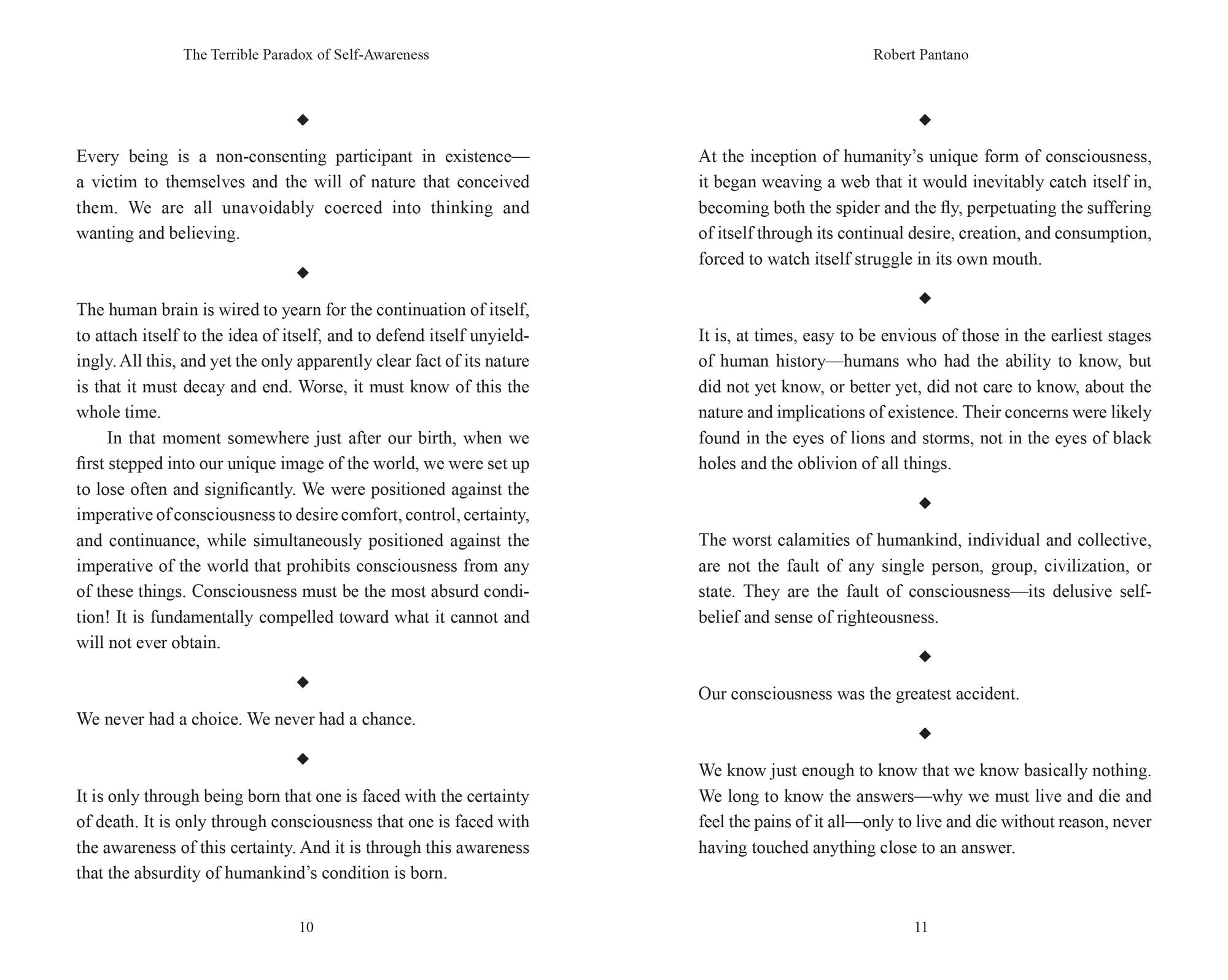 The Terrible Paradox of Self-Awareness: How Awareness Is the Beginning and End of Suffering