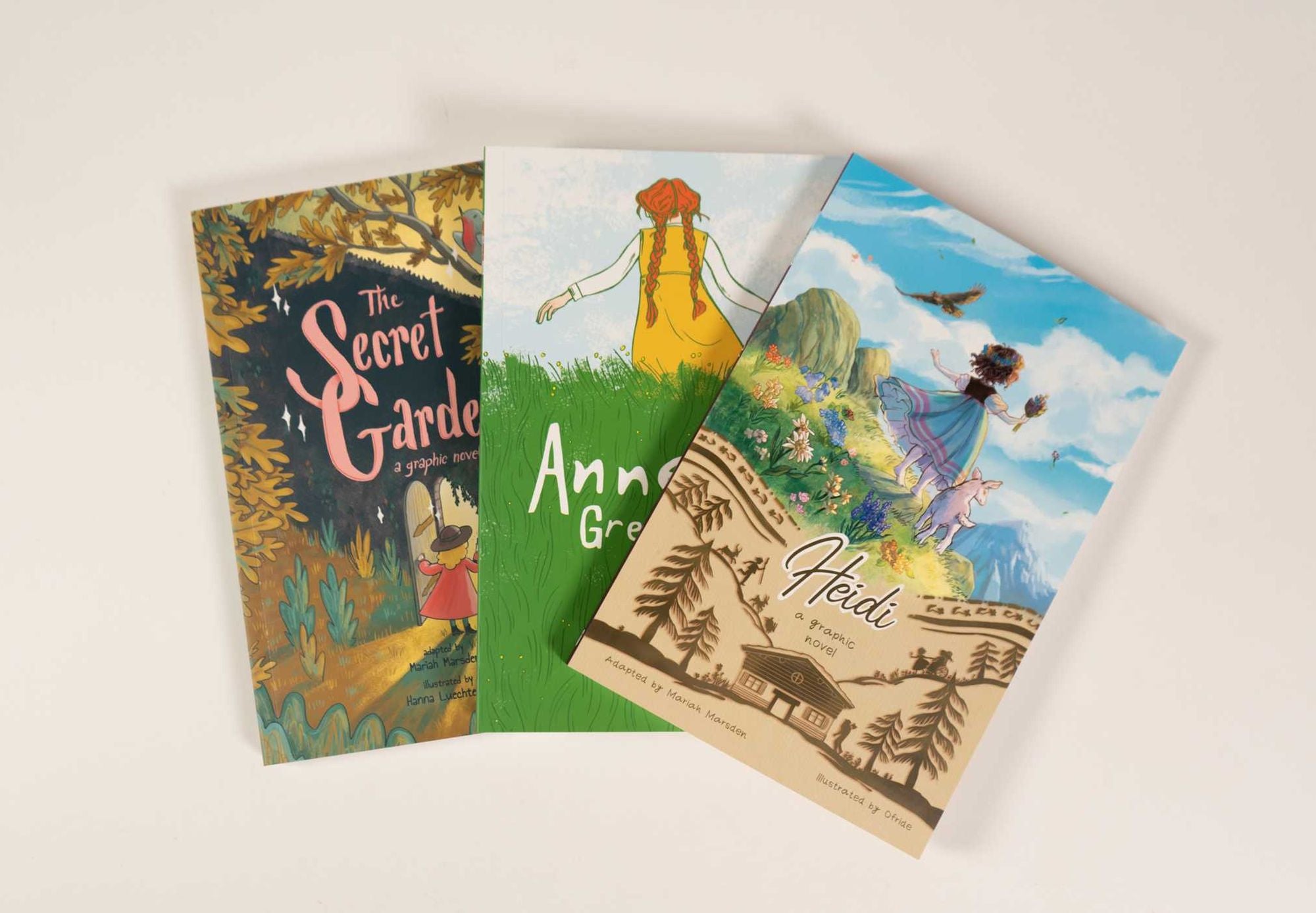 Graphic Novel Classics: The Secret Garden, Anne of Green Gables, and Heidi