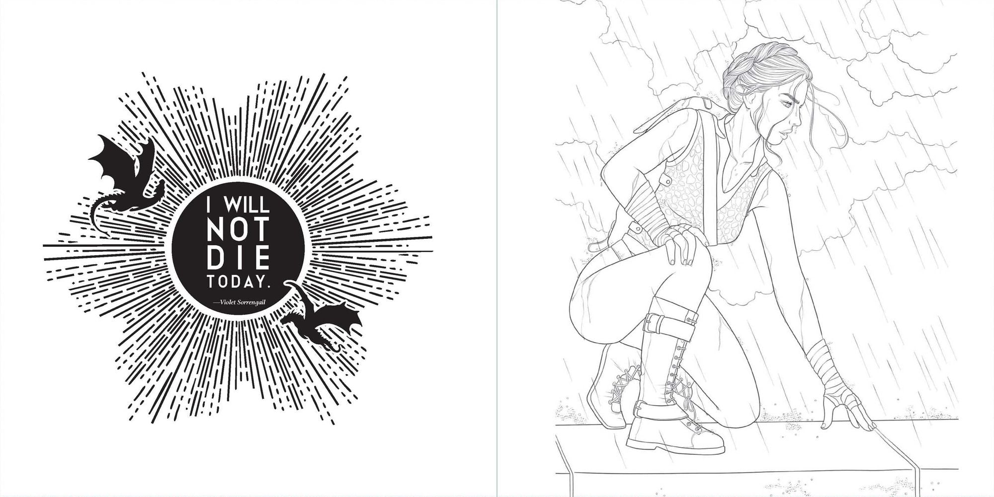Fourth Wing: The Official Coloring Book