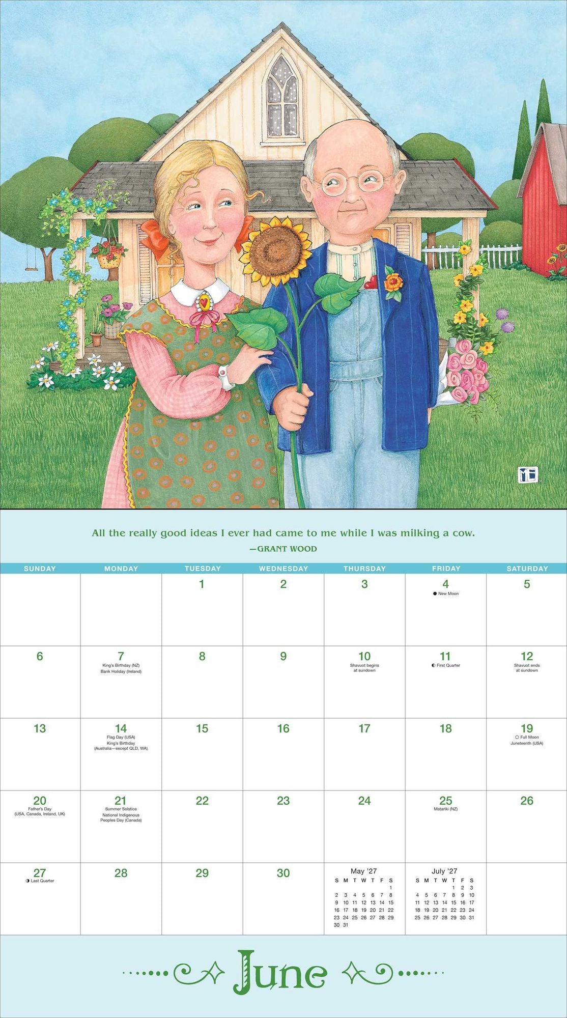 2027 Mary Engelbreit?S Me And The Masterpieces Deluxe Wall Calendar