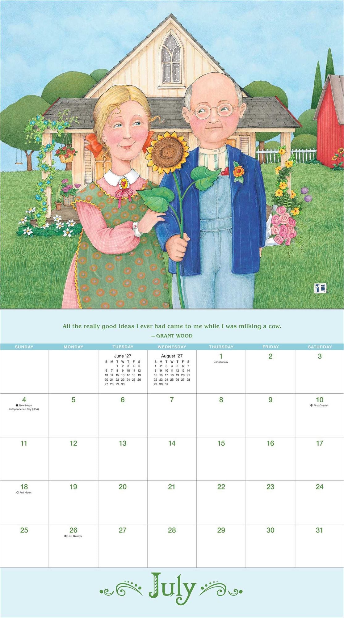 2027 Mary Engelbreit?S Me And The Masterpieces Deluxe Wall Calendar