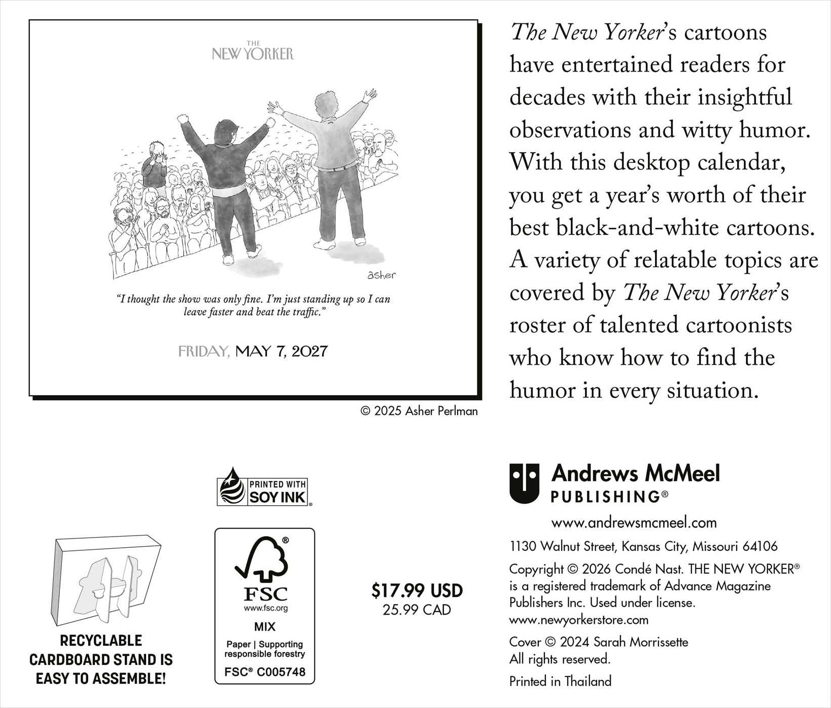 2027 Cartoons from The New Yorker Day-to-Day Calendar