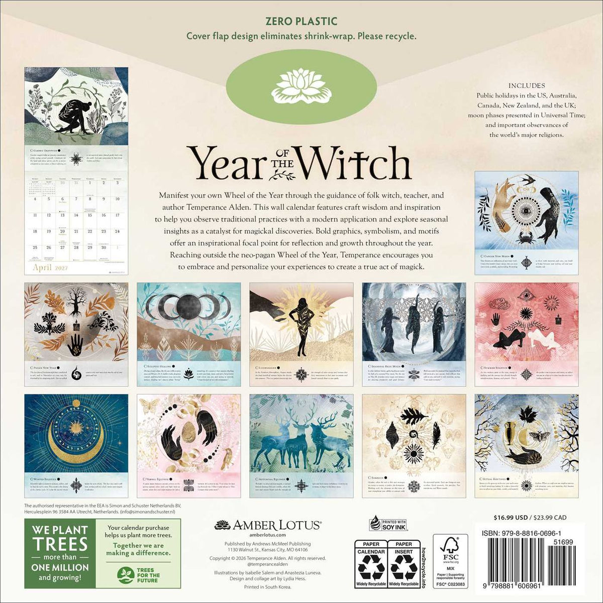 2027 Year Of The Witch Wall Calendar