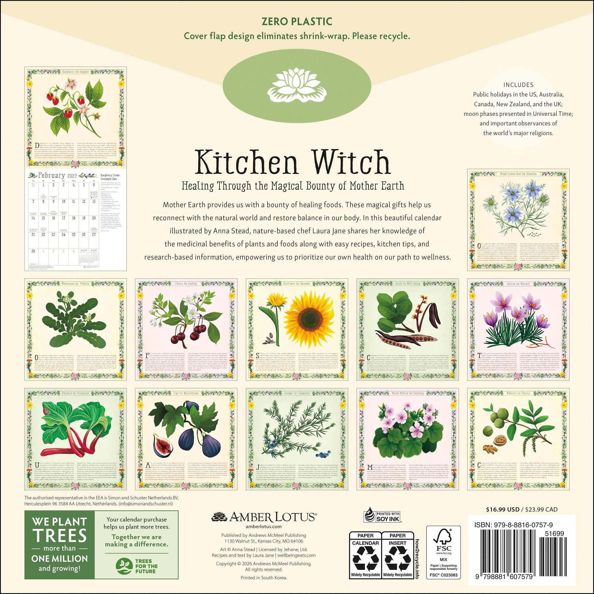 2027 Kitchen Witch Wall Calendar