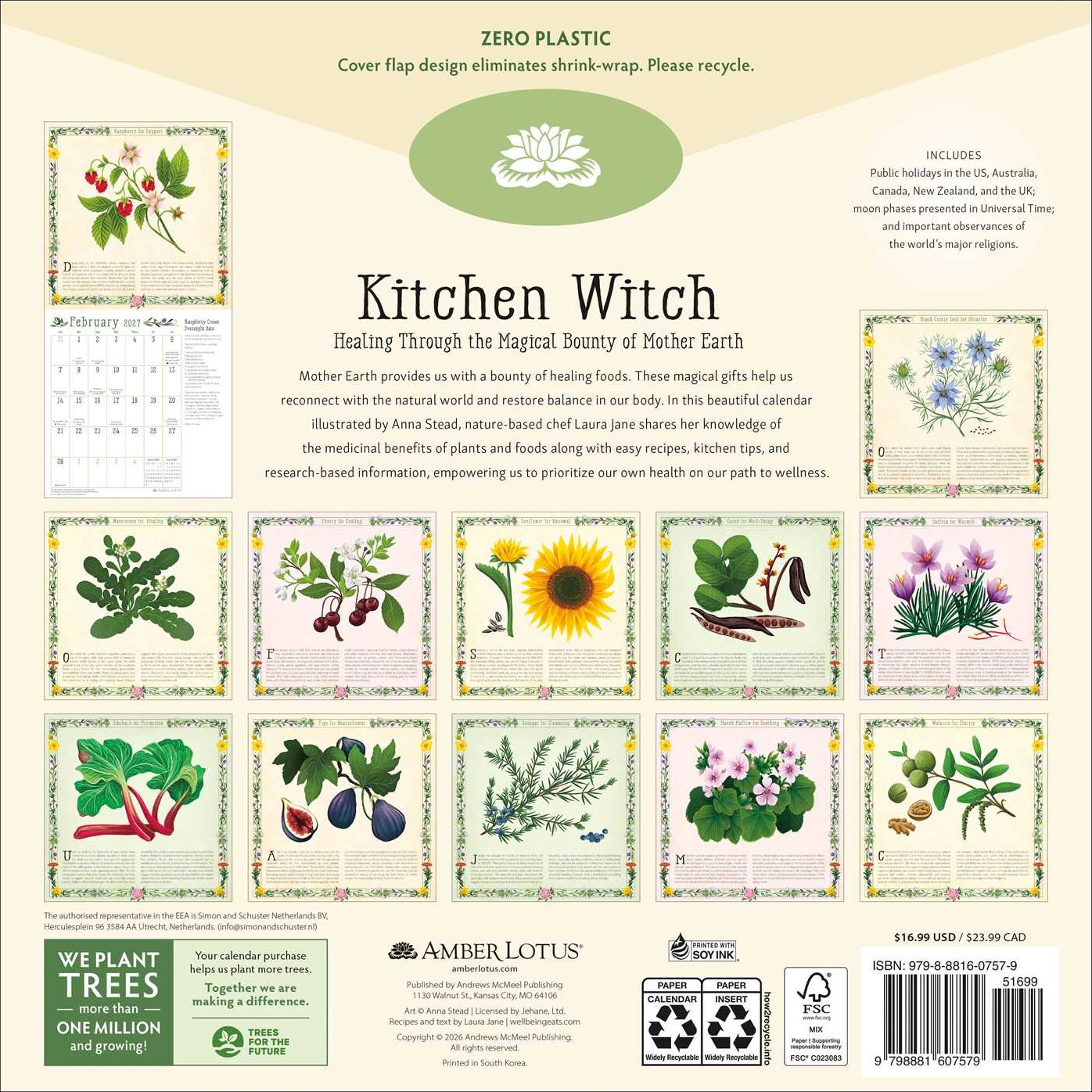 2027 Kitchen Witch Wall Calendar