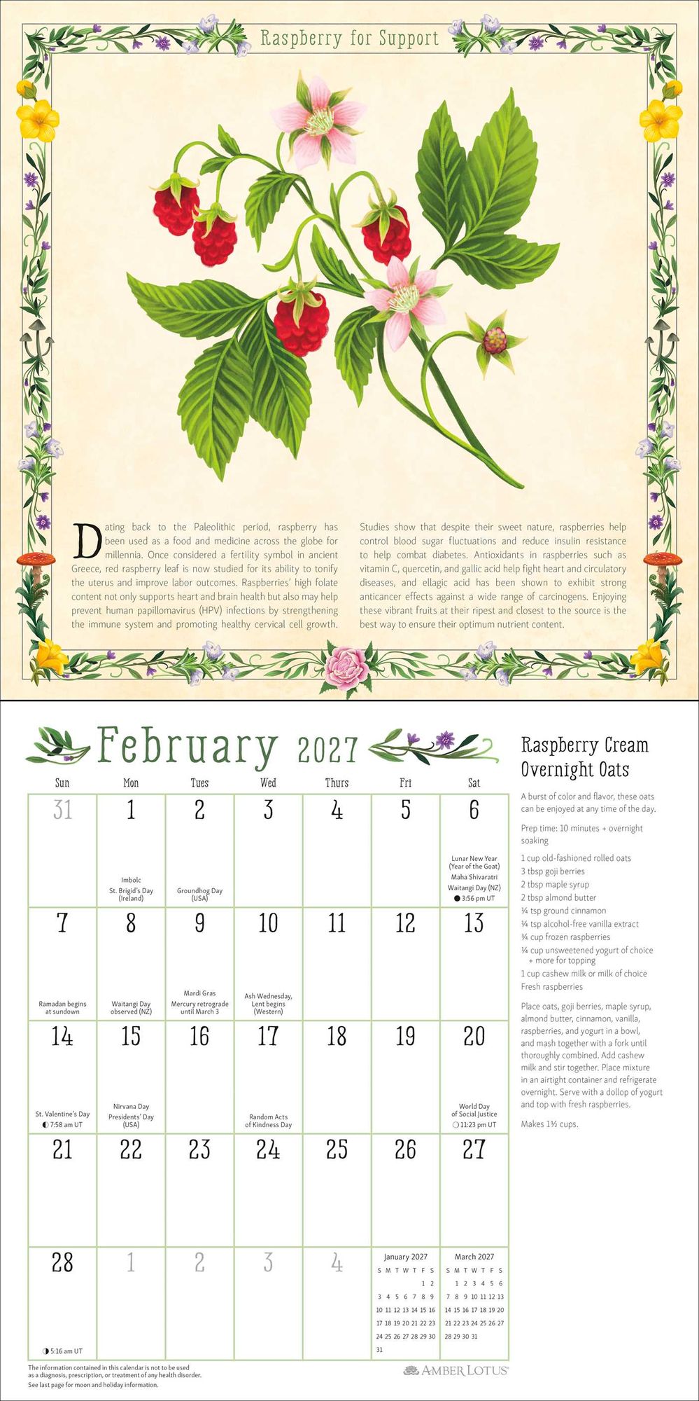 2027 Kitchen Witch Wall Calendar