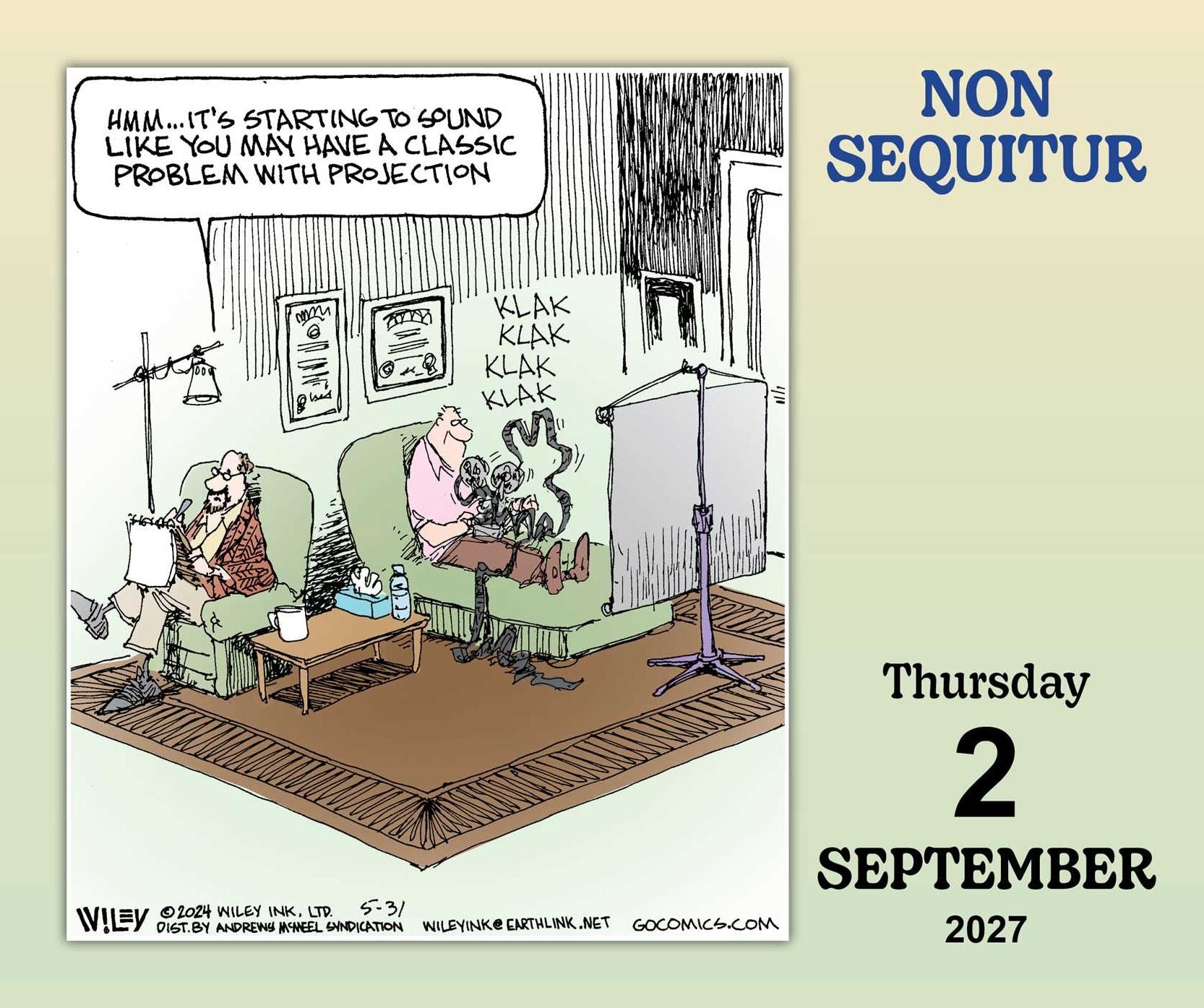 2027 Non Sequitur Day-to-Day Calendar