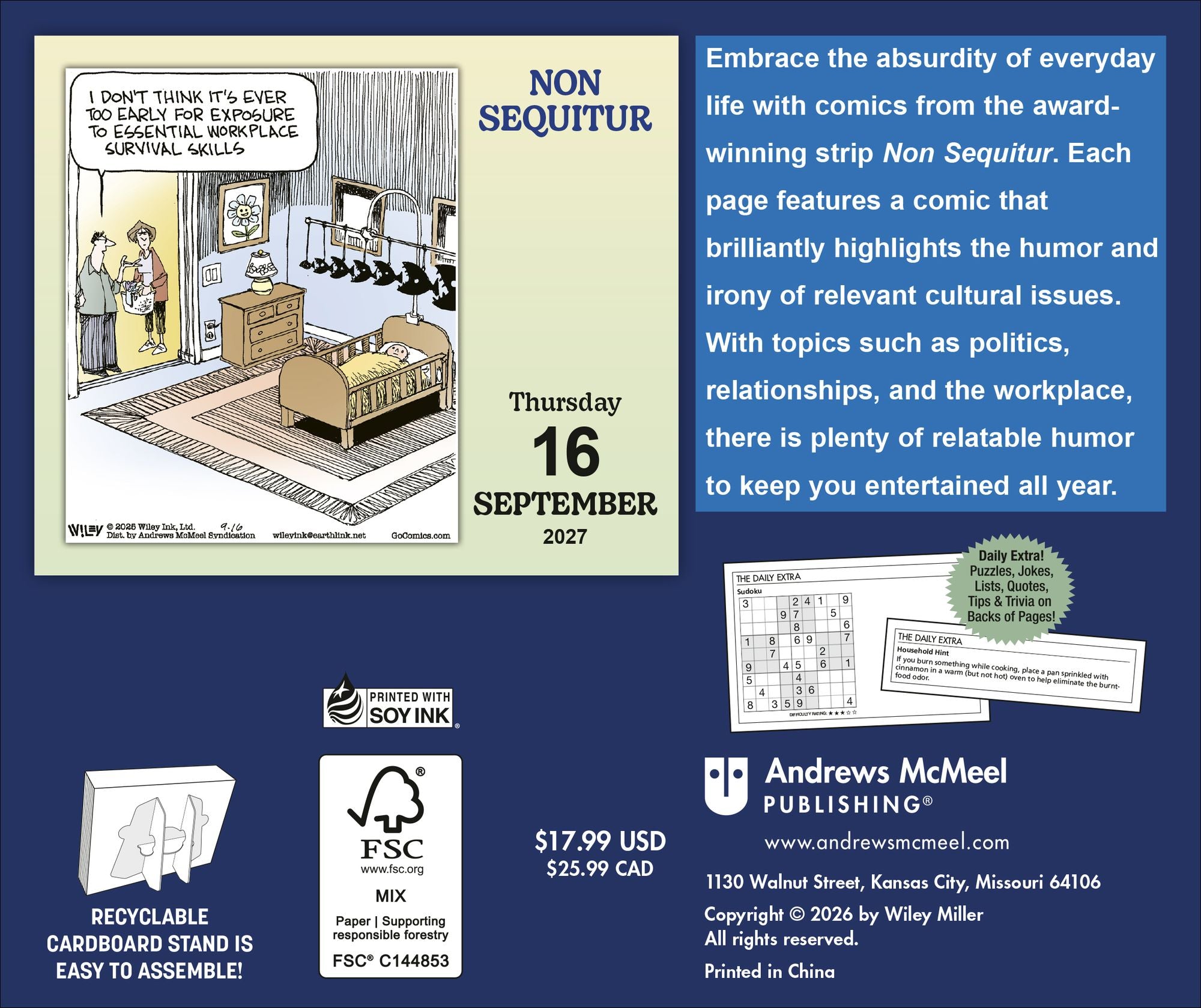 2027 Non Sequitur Day-to-Day Calendar