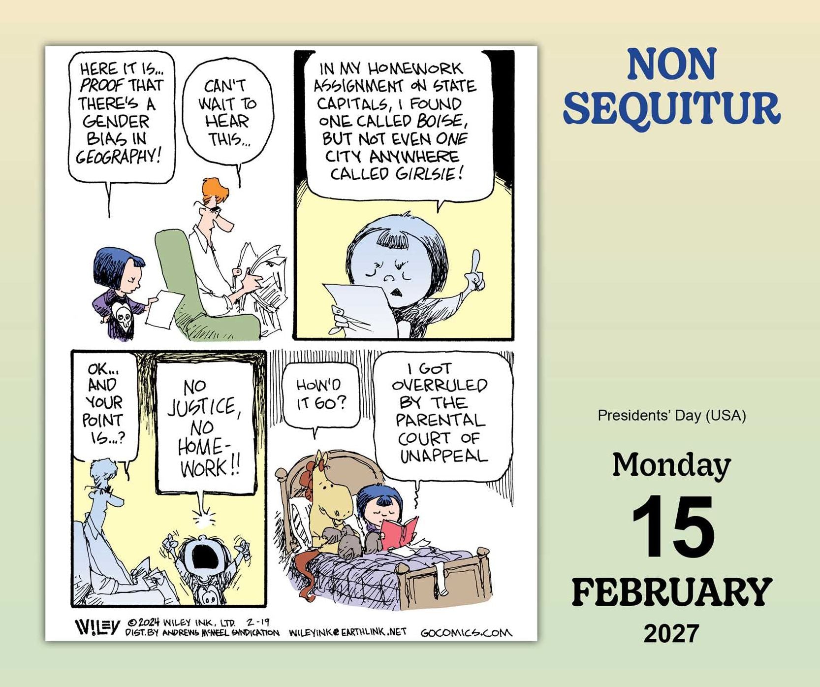 2027 Non Sequitur Day-to-Day Calendar