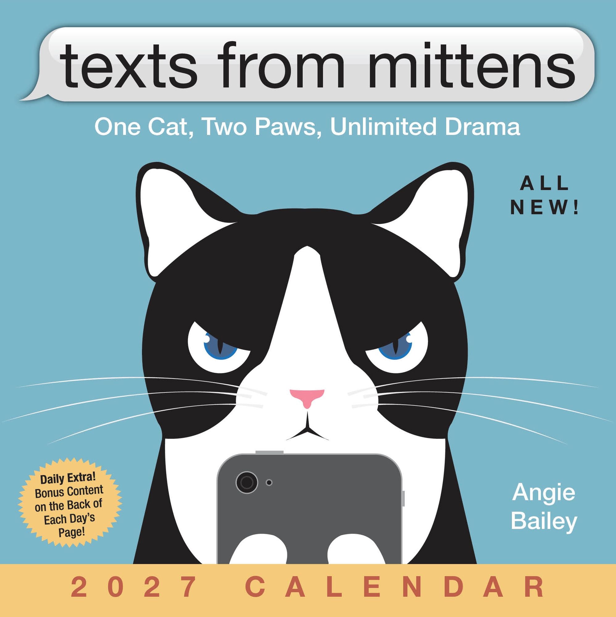 2027 Texts from Mittens the Cat Day-to-Day Calendar